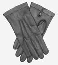 CS1003 (black) - Men's Handsewn Italian Silk Lined Leather Gloves 1
