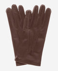CS1003 (brown) - Men’s Italian handsewn silk lined leather gloves 1