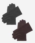 CS3913 (brown) - Men's Italian Silk Lined Touchscreen Leather Gloves 2