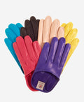 CU4303 (aqua) - Women's Short Italian Leather Gloves 3