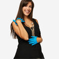 CU4303 (aqua) - Women's Short Italian Leather Gloves 2