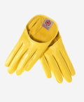 CU4303 (yellow) - Women's Short Italian Leather Gloves 1