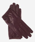 CU4601 (black/grape) - Women's Unlined Italian Fashion Leather Gloves With Short Wrist 1