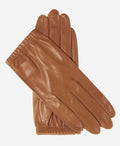 CU4601 (camel) - Women's Unlined Italian Fashion Leather Gloves With Short Wrist 1