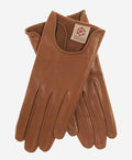 CU4629 (camel) - Women's Unlined Italian Fashion Leather Gloves With Short Wrist 1