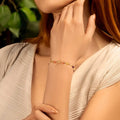 Invigorated Life - Multi Stone Chakra Lotus Charm Bracelet 2