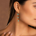 Serene Intentions - Turquoise Mantra Earrings 2