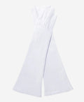 Angelina (ivory) - Italian silk lined 6-button length leather bridal / opera gloves 2