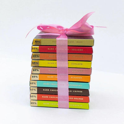 Dark Chocolate Bar Tower, by Maui Kuʻia Estate Chocolate