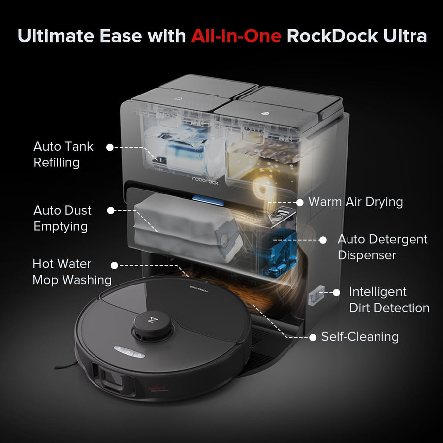 Roborock S8 Max Ultra with  8-in-1 RockDock® Ultra