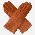 EC4520 (cinnamon) - Women's Italian Cashmere Lined Suede Gloves 2