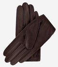 Alessa (darkbrown) - Classic Italian lambskin leather driving gloves 2
