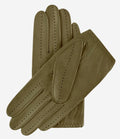 Alessa (olive) - Classic Italian lambskin leather driving gloves 2