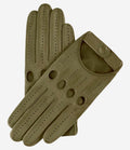 Alessa (olive) - Classic Italian lambskin leather driving gloves 1