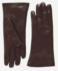 ER4003 (brown) - Women's Italian Rabbit Fur Gloves 1