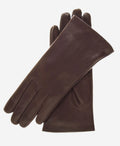 ER4003 (brown) - Women's Italian Rabbit Fur Gloves 2