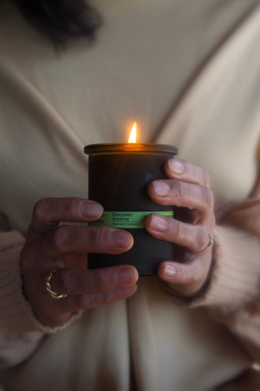 Evergreen Essence – Cedar & Oakmoss Candle | 6 oz Tallow & Beeswax