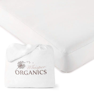 Organic Waterproof Jersey Knit Mattress Cover, by Whisper Organics