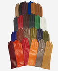 Camilla (claret) - Italian "4 button length" cashmere lined leather gloves 3