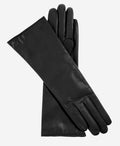 Camilla (black) - Italian long leather winter gloves with luxurious cashmere lining 2