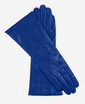 Camilla (blue) - Italian "4 button length" cashmere lined leather gloves 1