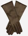 Camilla (dark brown) - Italian "4 button length" cashmere lined leather gloves 2