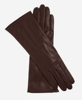 Camilla (dark brown) - Italian "4 button length" cashmere lined leather gloves 1