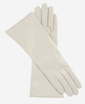 Camilla (ivory) - Italian "4 button length" cashmere lined leather gloves 1