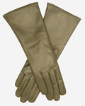 Camilla (olive) - Italian "4 button length" cashmere lined leather gloves 1