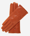FC04 (medium brown) - Women's Italian cashmere lined leather gloves 1