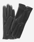 FC34 (black) - Women's Italian touchscreen cashmere lined leather gloves 1
