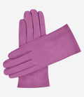 Sofia (purple) - Italian lambskin leather gloves with silk lining 1