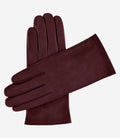 Sofia (burgundy) -  Italian lambskin leather gloves with silk lining 1