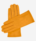 Sofia (canary) -  Italian lambskin leather gloves with silk lining 1
