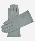 Sofia (light grey) -  Italian lambskin leather gloves with silk lining 1