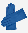 Sofia (blue) - Italian lambskin leather gloves with silk lining 1