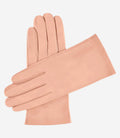 Sofia (peach) - Italian lambskin leather gloves with silk lining 1