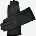 Sofia (black) - Italian lambskin leather gloves with silk lining 1