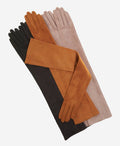 FS15W16SUEDE (black) - Italian silk lined suede opera gloves 16-button length 2