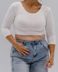 Elegant 3/4 Sleeve Halftee 3