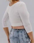 Elegant 3/4 Sleeve Halftee 9