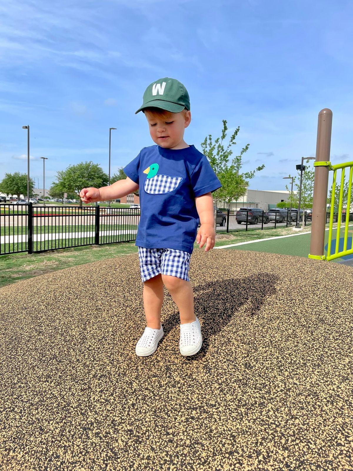 Hunter Green Letter Baseball Hat