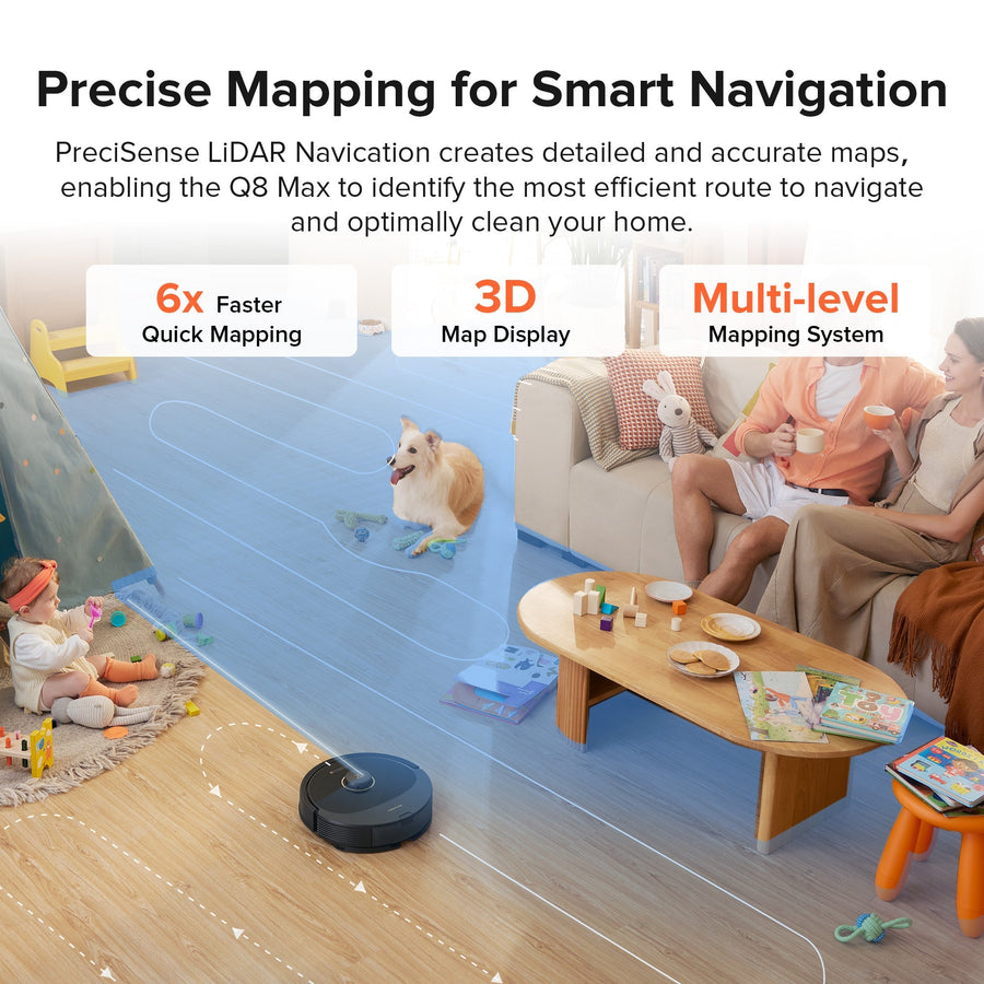 Roborock Q8 Max Robot Vacuum and Mop