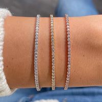 18K Gold-Vermeil Michelle Tennis Bracelet