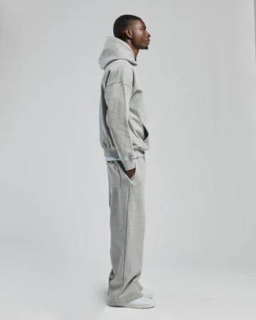 Grey Drop Shoulder Hoodie