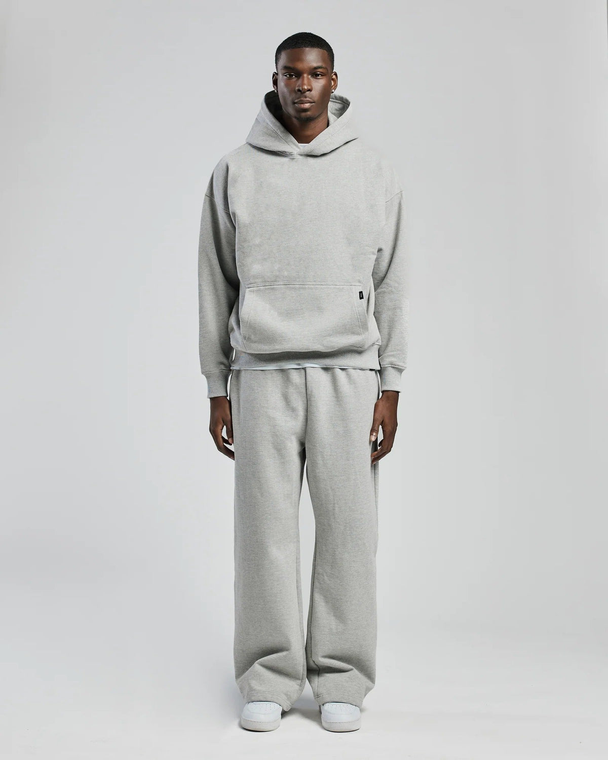 Grey Drop Shoulder Hoodie