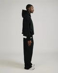 Black Drop Shoulder Hoodie 3