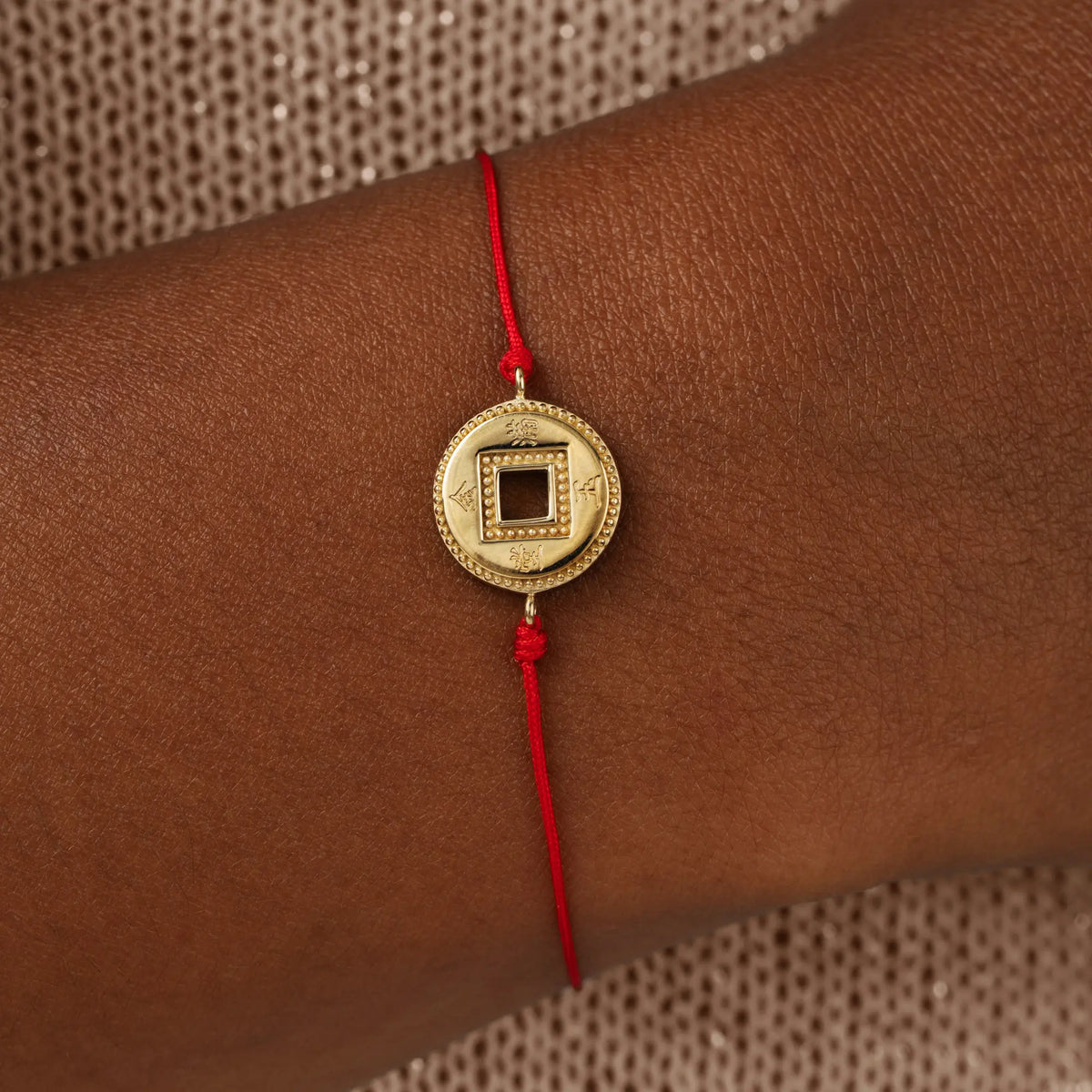 Endless Prosperity Red String Lucky Coin Bracelet