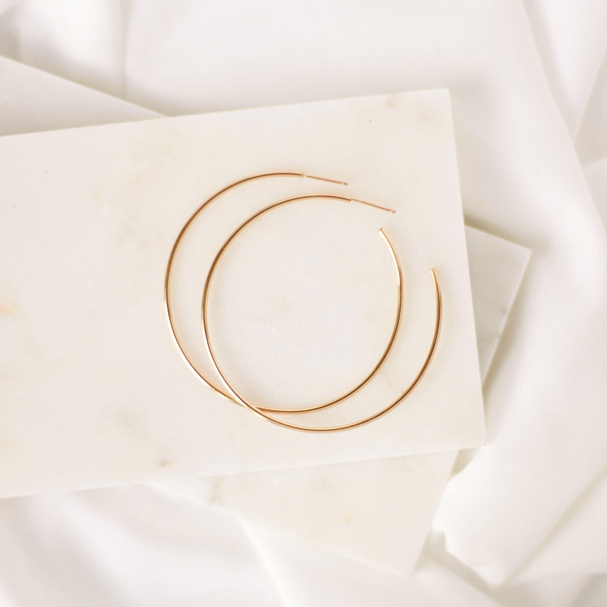 Large Everyday Hoop Earrings