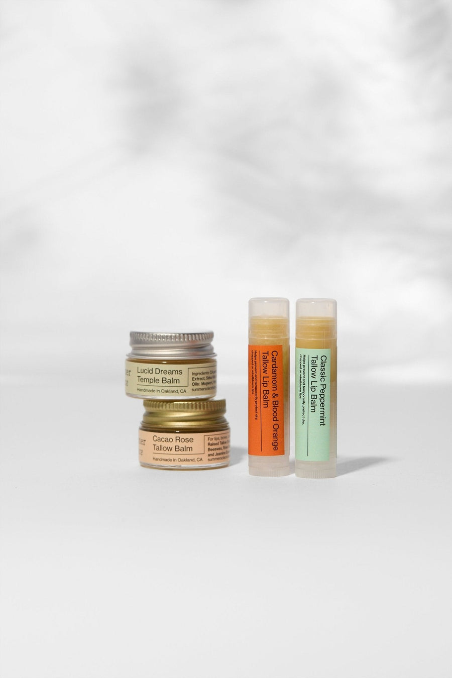 Lip & Temple Balm Set – Compact, Nourishing, Travel-Ready